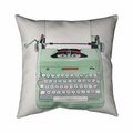 Fondo 20 x 20 in. Mint Typewriter-Double Sided Print Indoor Pillow FO3333130